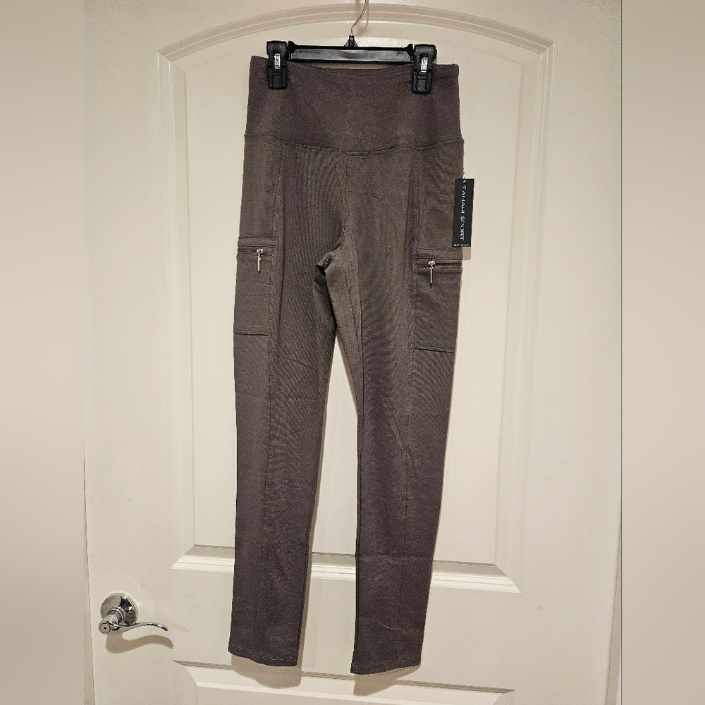 Tahari Sport Gray Leggins Small #198